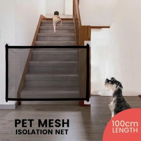 Floofi Pet Safety Barrier Portable Folding Mesh Fence 100cm
