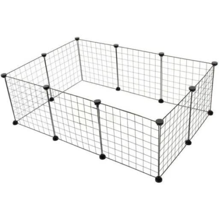 Floofi Small Pet Foldable Playpen - Black