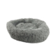 Floofi Pet Bed Round Plush Fabric Size XL 100CM - Light Grey