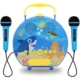 Gominimo Kids Portable Karaoke with Two Microphones - Round Blue Shark