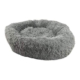 Floofi Pet Bed Round Plush Fabric 80cm Light Grey