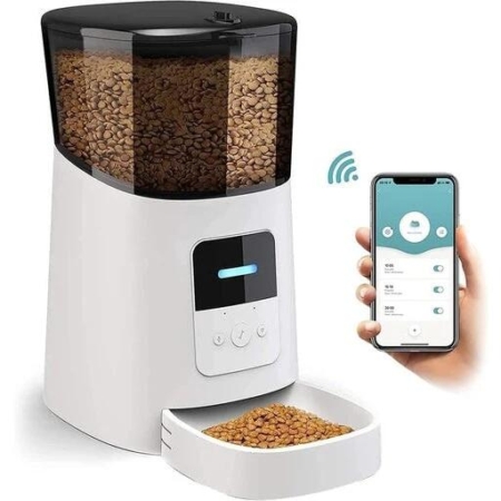 Floofi 6L Automatic Wifi Pet Feeder - White