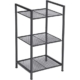 Songmics Bathroom Shelf 3-Tier Storage Rack with Adjustable Shelf - Black