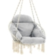Songmics Hammock Hanging Chair with Cushion - Gray