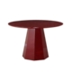 Delisa Modern Round Wooden Kitchen Dining Table 120cm Wine