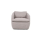 Nevaeh Textured Fabric Swivel Occasional Armchair Accent Lounge Chair Cappucino