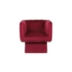 Roshell Modern Velvet Fabric Swivel Occasional Armchair Accent Lounge Chair Wine