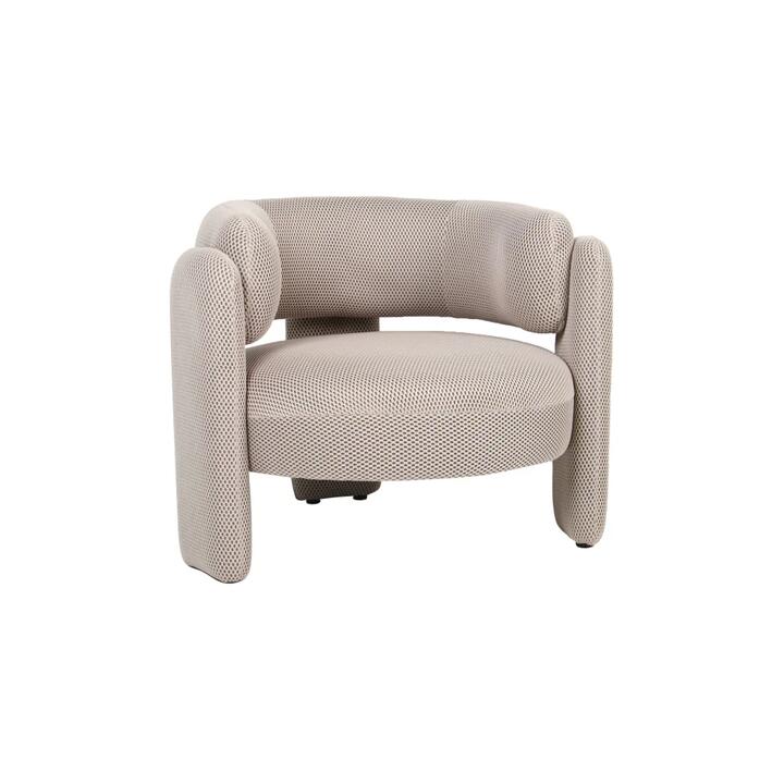 Tasa Mesh Fabric Occasional Armchair Accent Lounge Chair Sand