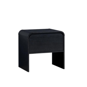 Ernest Wooden Bedside Nightstand Side Table W/ 1-Drawer Black