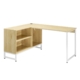 Vina L-shape Computer Working Home Office Desk 150cm Natural