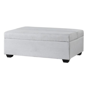 Ottoman Storage Sofa Bed 112cm Foldable Grey