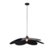 Kael Modern Flower Shape Fabric Shade Pendant Light Lamp Black