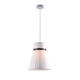 Junia Fabric Shade White Hanging Pendant Light Lamp Large