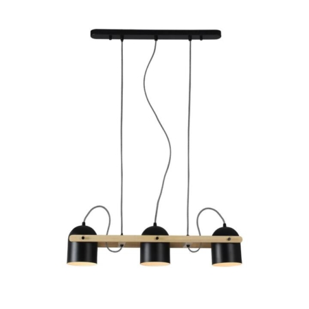 Auden Industrial 3-Lights Hanging Pendant Light Lamp Metal Shade Black