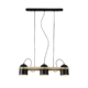 Auden Industrial 3-Lights Hanging Pendant Light Lamp Metal Shade Black