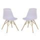 Set of 2 - Tontoni Scandinavian Dining Chair - White