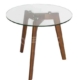 Stad Round Side Table - Walnut