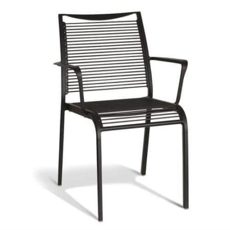 Wanika Outdoor Dining Armchair - Black Frame