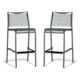 Set of 2 - Wanika Outdoor Bar Stool 75cm - Grey