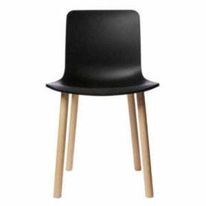 Set of 4 - Jasper Morrison Replica Hal Dining Chair Replica  - Natural Legs - Black