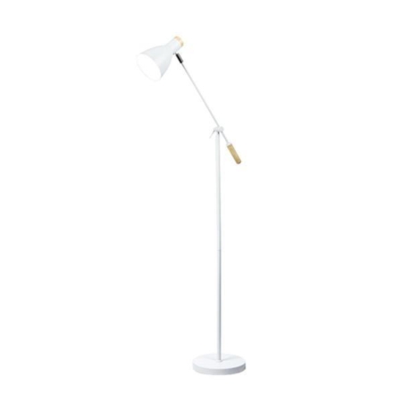 Scandinavian Style Adjustable Floor Lamp - White