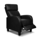 PU Leather Reclining Armchair - Black