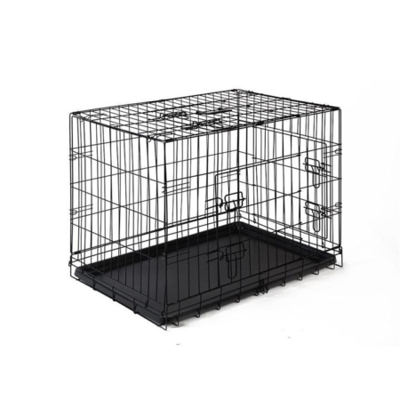 36inch Pet Dog Cat Fold Down Large Cage - Black