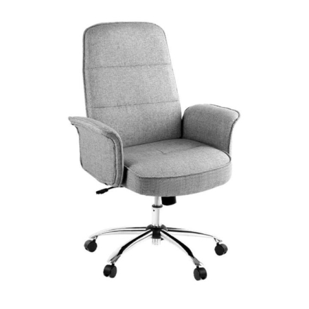 Modern Fabric Medium Back Computer Working Office Task Chair - Grey