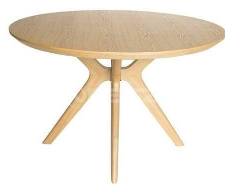 Lyn Round Wood Dining Table - 120cm - Natural