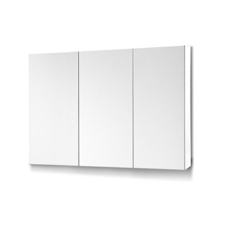 Bathroom Vanity Mirror with Storage Cabinet - White