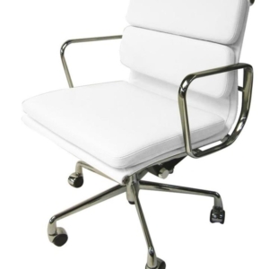 Eames Replica Soft Pad Management Office Chair - Low Back - White