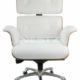 Eames Replica Executive Manager Luxury Office Work Chair Rose Wood - White