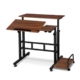 Twin Laptop Table Desk - Dark Wood