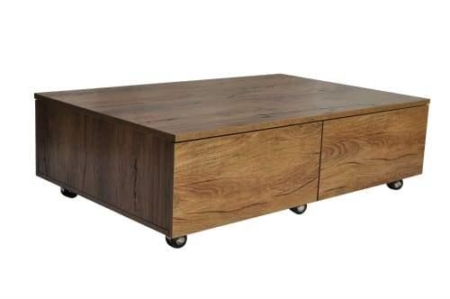 Isabella Coffee Tables on Castors - Antique Oak