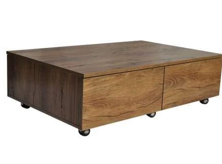 Isabella Coffee Tables on Castors - Antique Oak