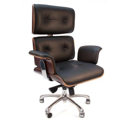 Eames Replica Executive Manager Luxury Office Work Chair Rose Wood - Black