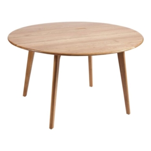 6IXTY Convair Scandinavian Oak Round Dining Table - 130cm