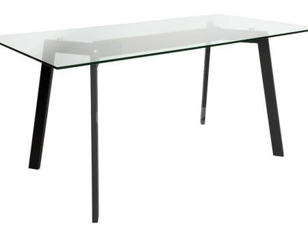 Vue Collection - Dining Table - Walnut - Matte Black