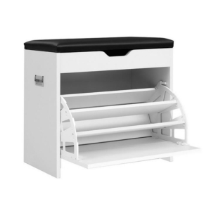 Adjustable 3 Tier Storage Cupboard - White