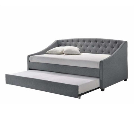 Anderson Fabric Daybed With Roll-Out Trundle - Light Grey