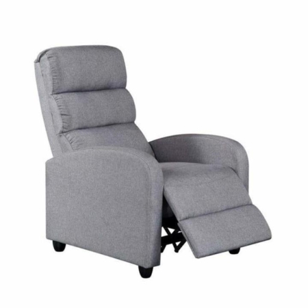 Linnea Class Recliner Accent Armchair - Grey Fabric