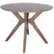 Lyn Round Wood Dining Table - 100cm - Walnut