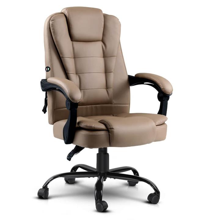 Massage Office Chair PU Leather Recliner Computer Gaming Chairs Espresso