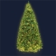 1.8M 6FT Christmas Tree 874 LED Lights 874 Tips Warm White Green