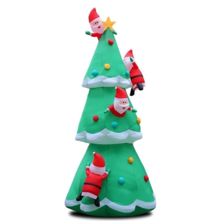 5M Christmas Inflatable Santa on Christmas Tree Xmas Decor LED