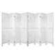 Room Divider Screen 8 Panel Privacy Wood Dividers Stand Bed Timber White