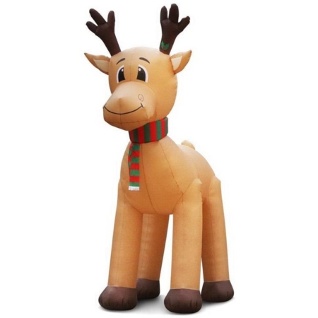 5M Christmas Inflatable Reindeer Giant Deer Air-Power Light Inside