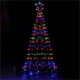 2.1M LED Christmas Tree Lights Solar Xmas Multi Colour Optic Fiber