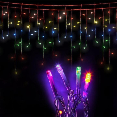 800 LED Christmas Icicle Lights Mutlicolour