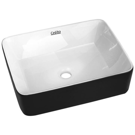 Ceramic Bathroom Basin Sink Vanity Above Counter Basins Bowl Black White